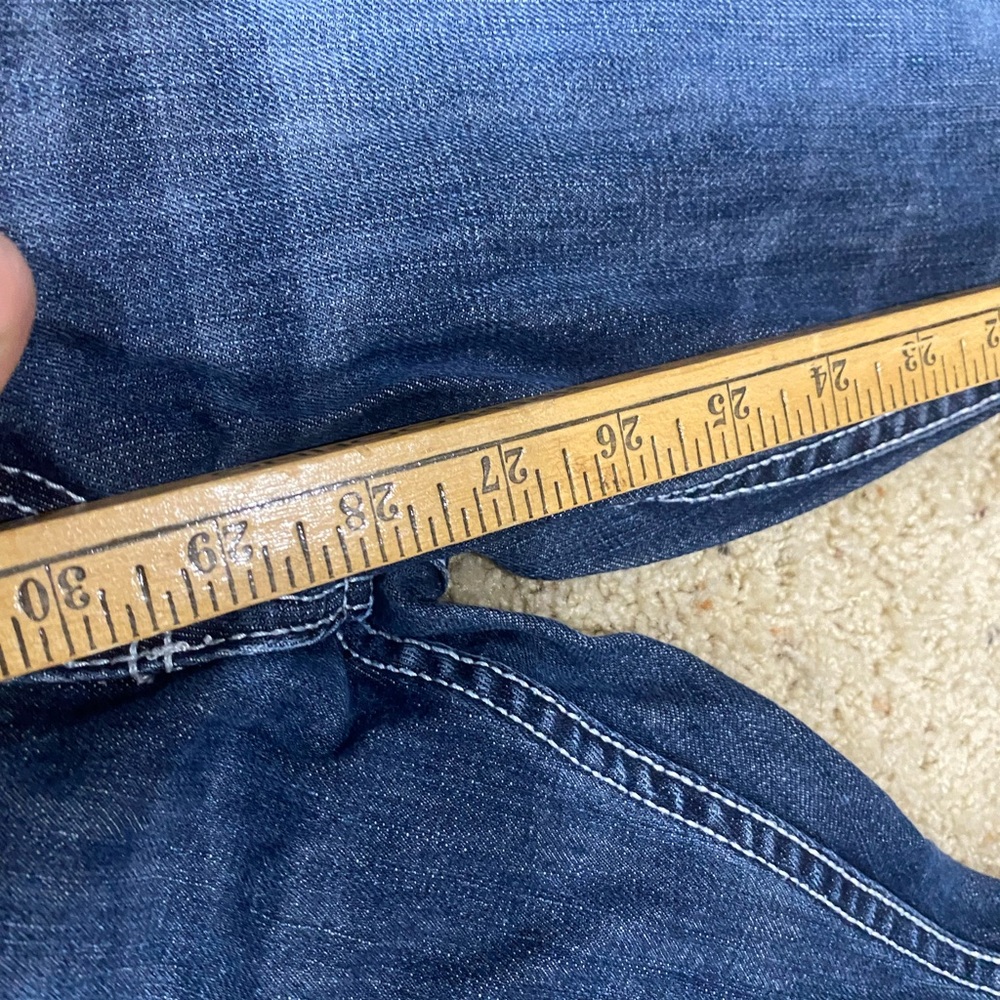 Reclaim Slim Straight Jeans Mens 31x30 Medium Wash Denim 100% Cotton Tote 0163 - Picture 8 of 13